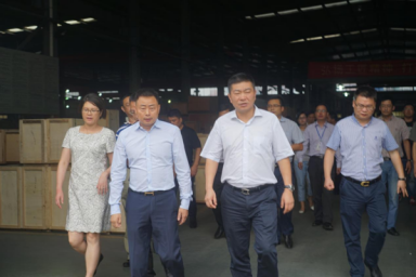 富陽區(qū)區(qū)長(zhǎng)黃海峰一行蒞臨我司視察